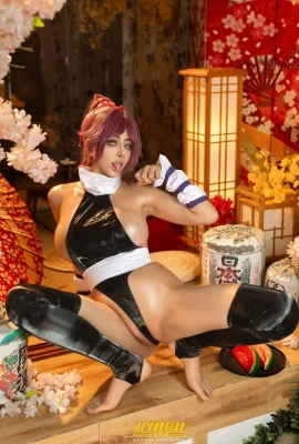 日本性感美少女Byoru-Yoruichi主題私房性感黑色情趣連體衣配黑絲襪秀惹火身材誘惑寫真69P
